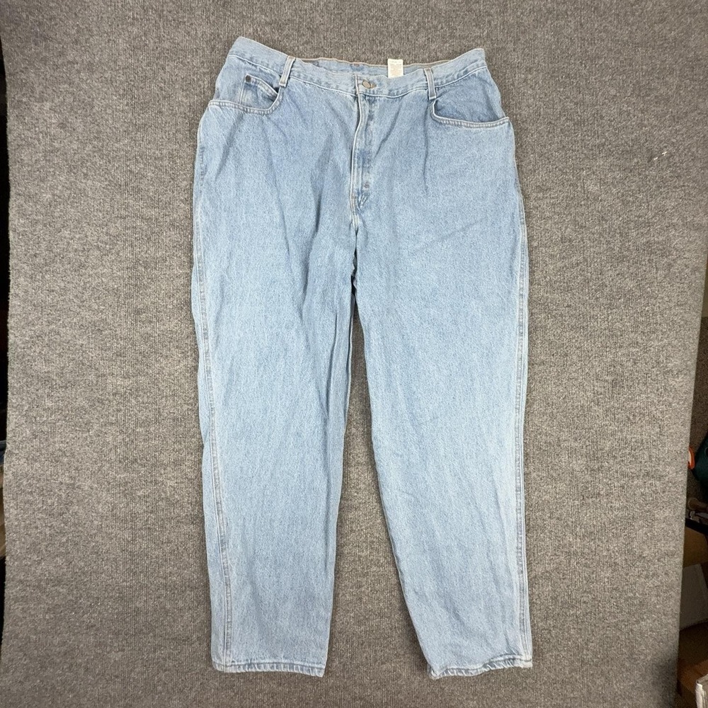 Gitano Jeans Womens 26W Tall Light Wash Blue High Rise Relaxed Tapered Denim